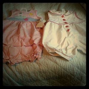 Set of 2 little girls summer outfits